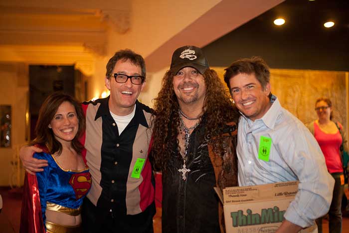 Great Supporters of Art: Michelle Tennen with THREE GENIUS VOICE OVER ACTORS! Tom Kenny (Sponge Bob, etc), Jess Harnell (Wakko, etc) and Charlie Schlatter (Kick Buttowski, etc)